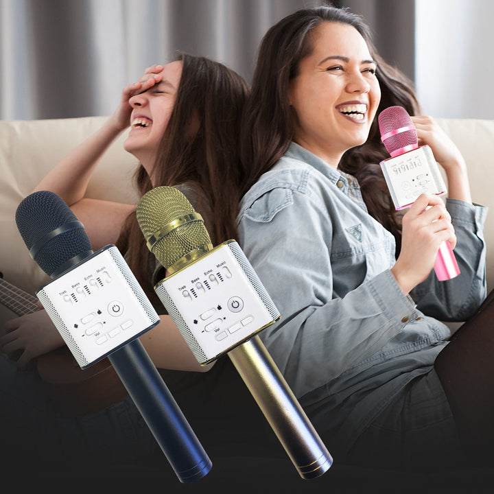 Karaoke Mikrofonn Bluetooth med Høyttaler | Luvikno