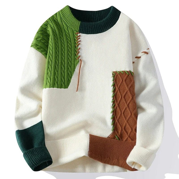 Luvik | Ullgenser med patchwork-design