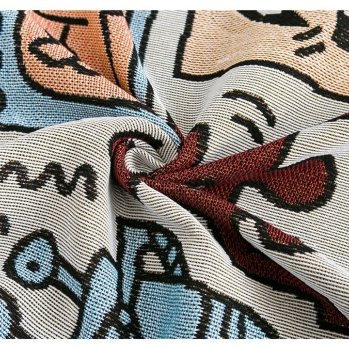 Keith Haring Puslespill-Throw Teppe Luvikno