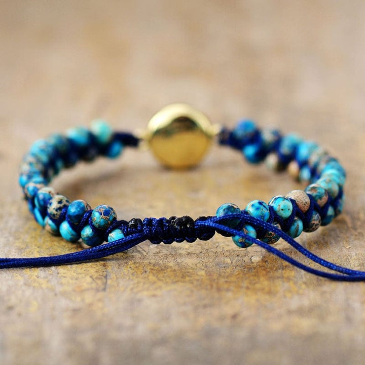 Osean-inspirert Opal & Jasper Armbånd - Thalassa Samling Luvikno