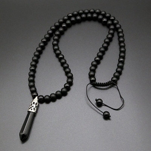 Selene Onyx Mala Halskjede - En Touch av Eleganse Luvikno