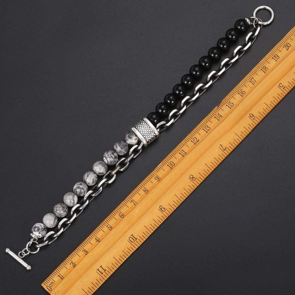 Tiger Eye Beadet Armbånd for Menn "Krigeren" - Asher Luvikno