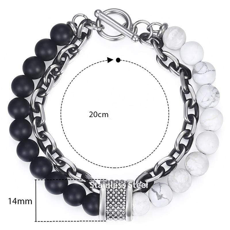 Tiger Eye Beadet Armbånd for Menn "Krigeren" - Asher Luvikno