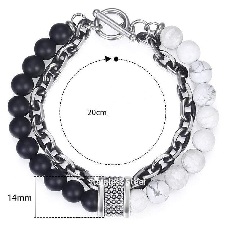 Tiger Eye Beadet Armbånd for Menn "Krigeren" - Asher Luvikno