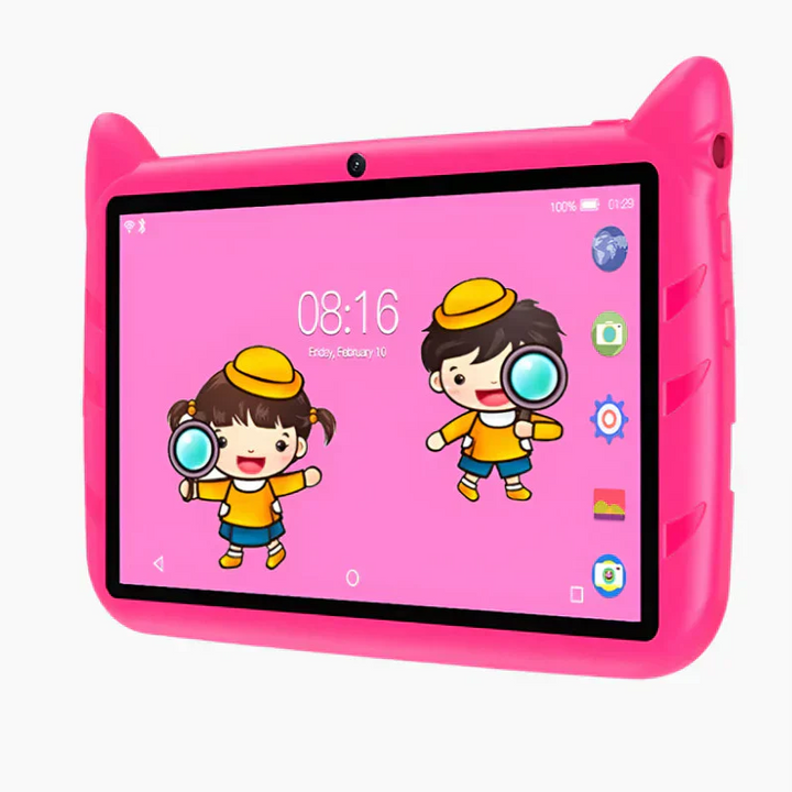 Luvikno | 7-tommers barnemaskin – Android 13, 5G WiFi, 4GB RAM, 64GB lagring – Barnevennlig læring & underholdningsenhet