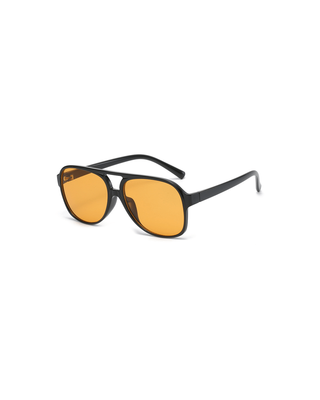 Oversized aviator solbriller med oransje linser og UV-beskyttelse | Luvikno
