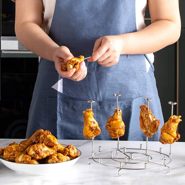 Kjøkken Air Fryer Rack Tilbehør BBQ Grill Brett Risting Holder Verktøy | Luvikno