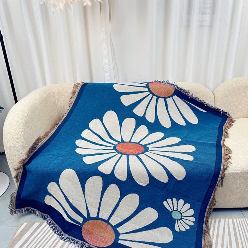 Strikket Jacquard Kastepledd for Koselig Hjemmedekor | Luvikno