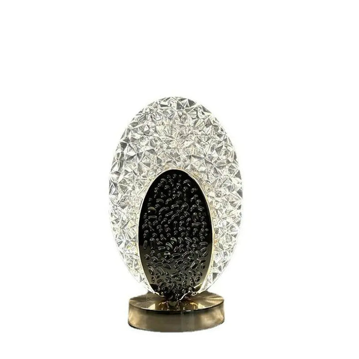 Luvikno | Plumalux Bordlampe Påfugl Design | Trådløs & USB-oppladbar | Dimmbar LED-lys | 22×13.5 cm | ABS-hus