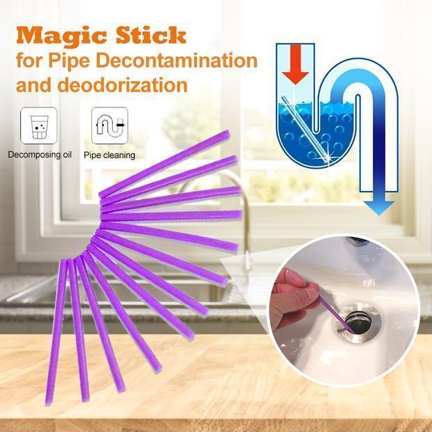 Magic Stick for Pipe Decontaminering & Deodorering (12 PCS) | Luvikno