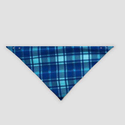 Luvik | Three Santas "HANGING WITH MY GNOMIES" Monogram Print Sininen Pittä Hiha Paita Sinisiä & Vihreitä Ruudullisia Housuja Perheelle Sovittavat Pyjamat