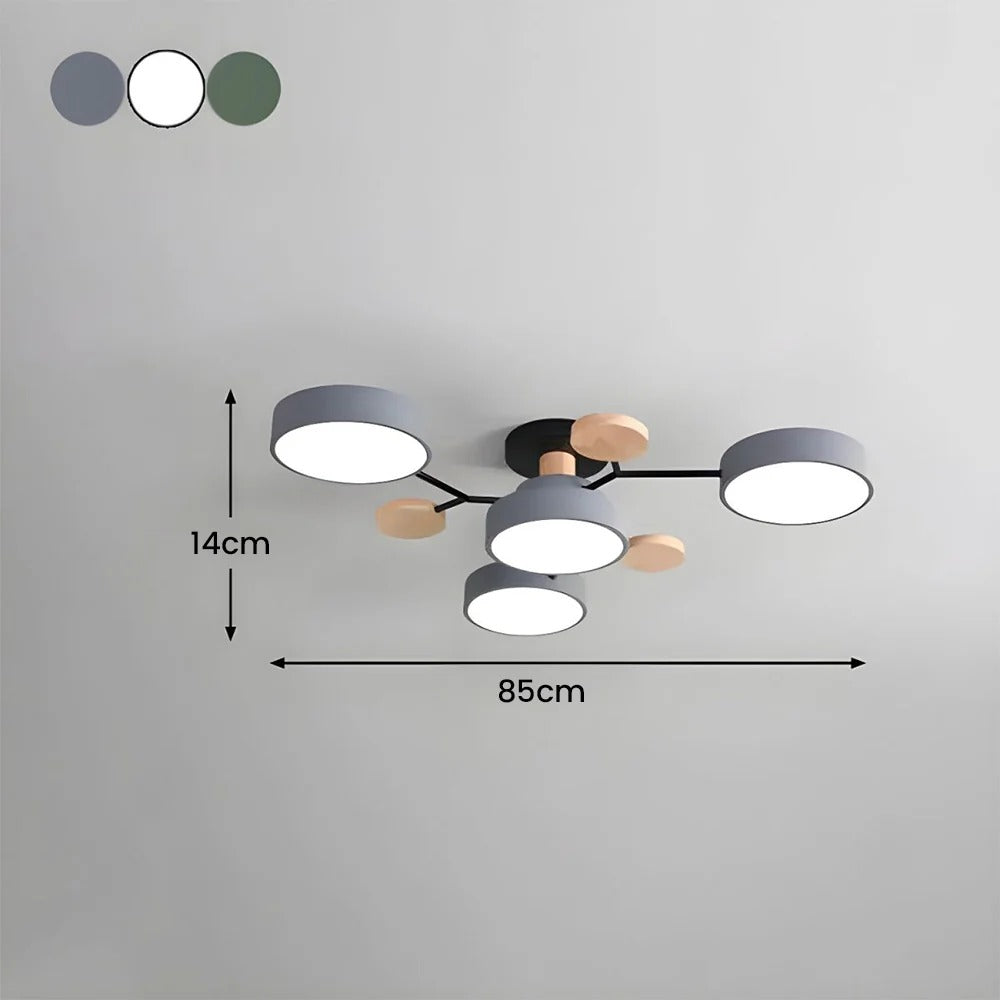 Taklampe Modern LED Flush Mount Chandelier Luvikno