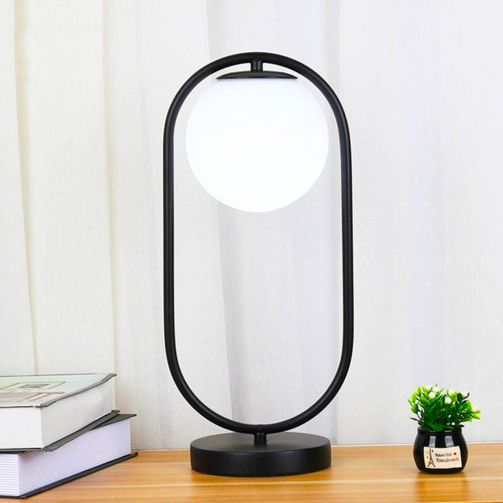 Design Moon Ball Bedside Lamp - Chic Glass Glow Light | Luvikno