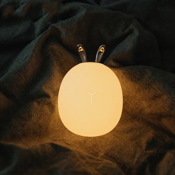 Trådløs silikon barnerom nattlampe med søtt design | Luvikno