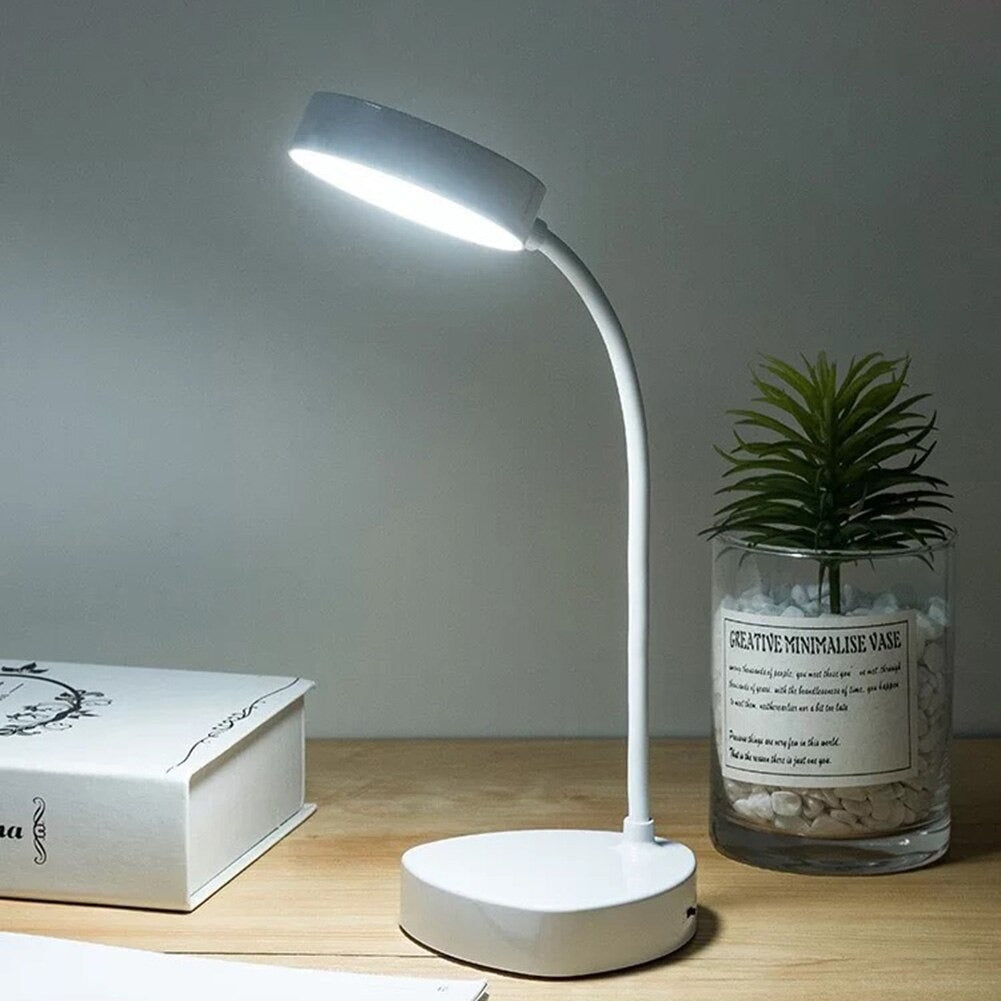 Luvikno | LED Kveldsleselampe - Justerbar Hvit Lysarmatur for Nattbord og Soverom Bruk
