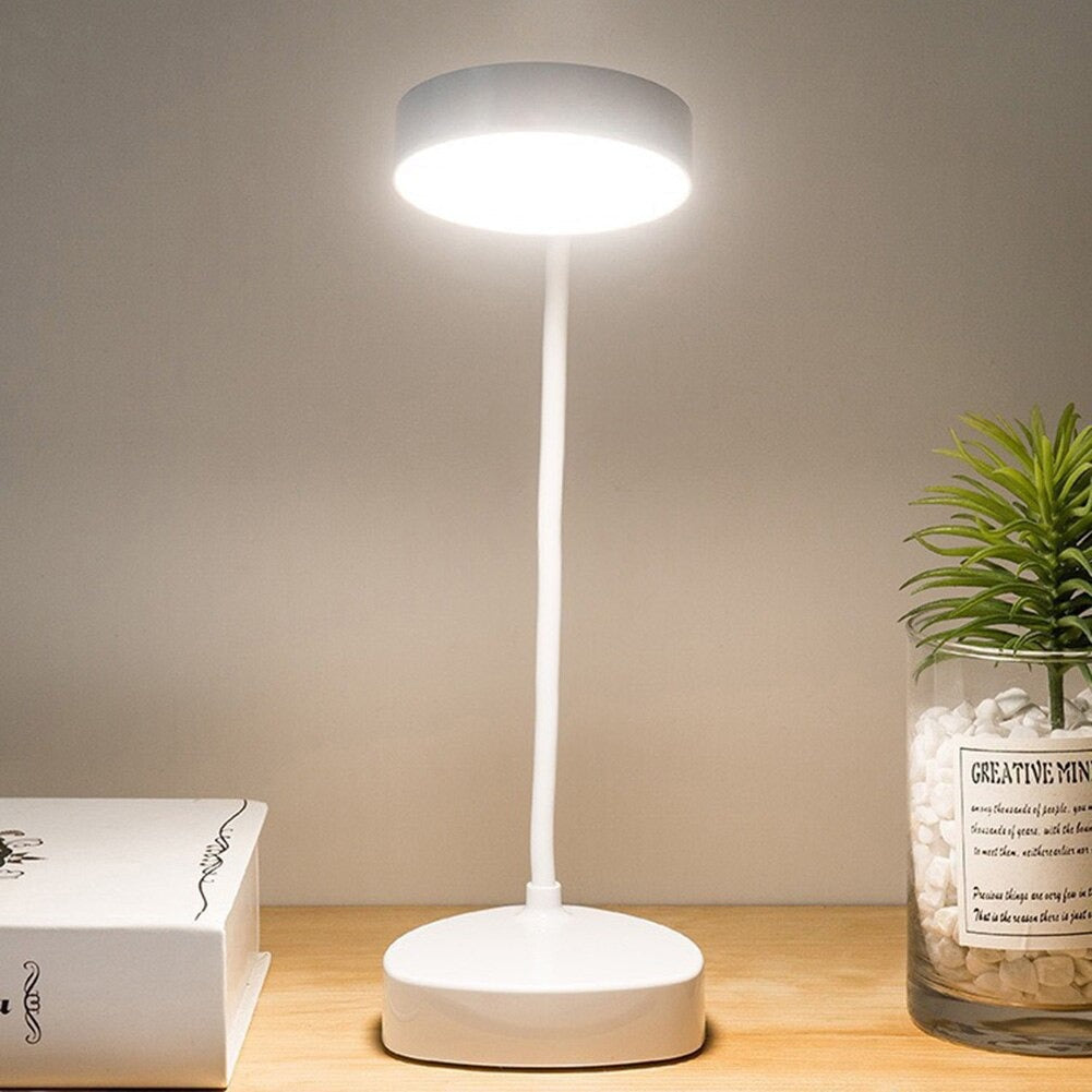 Luvikno | LED Kveldsleselampe - Justerbar Hvit Lysarmatur for Nattbord og Soverom Bruk