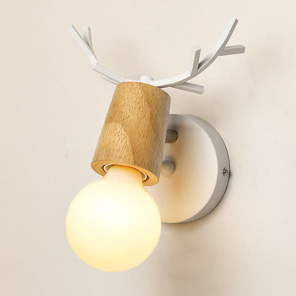 Deer Antler Vegglampe i Nordisk Stil Design | Luvikno
