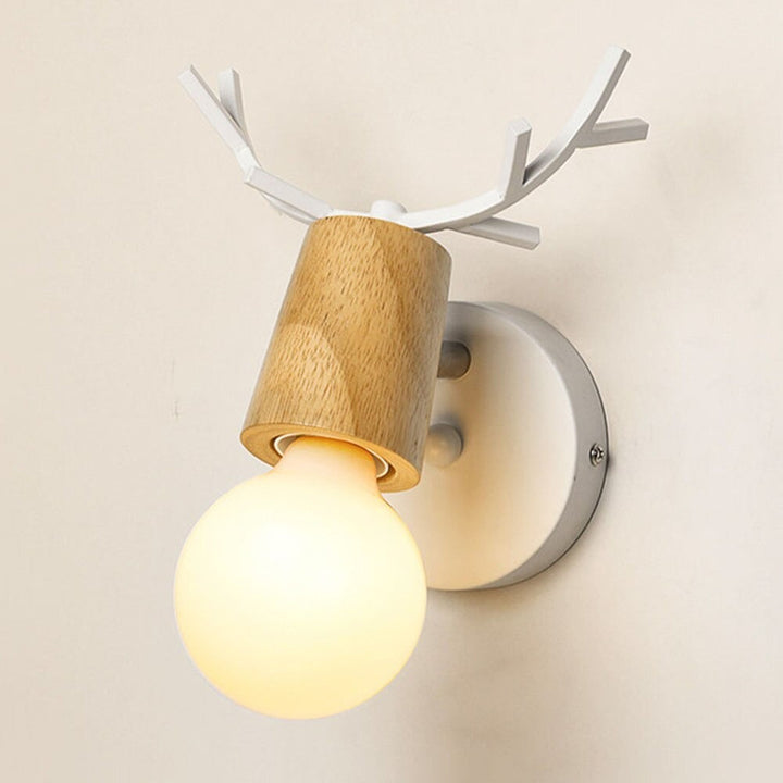 Deer Antler Vegglampe i Nordisk Stil Design | Luvikno