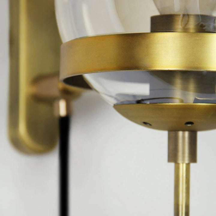 Chic Design Vegglampe med Glasskuppel | Luvikno