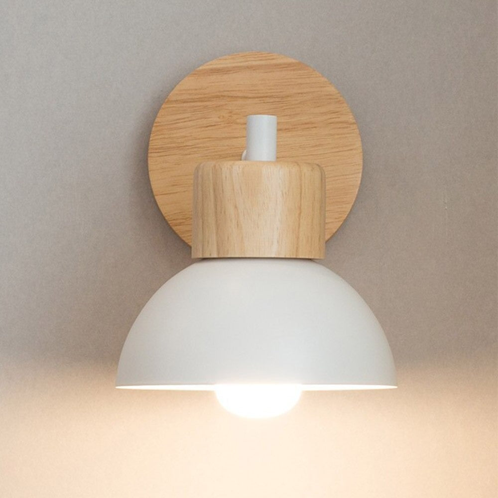 Retro trevegg sengebordlampe med vintage Edison-stil | Luvikno