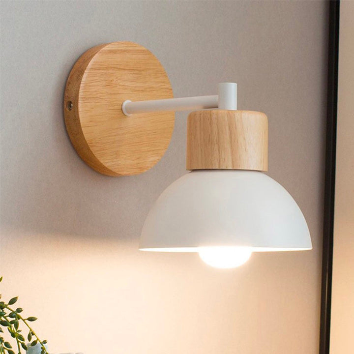 Retro trevegg sengebordlampe med vintage Edison-stil | Luvikno