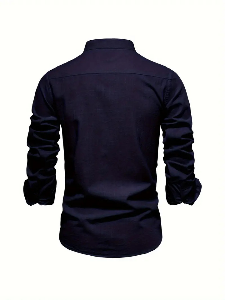 Luvik | Miesten Slim-fit Kauluspaita Pitkät Hihat