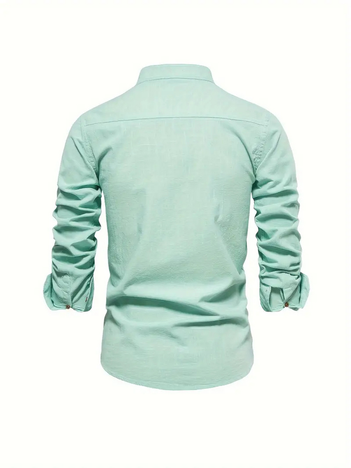Luvik | Miesten Slim-fit Kauluspaita Pitkät Hihat