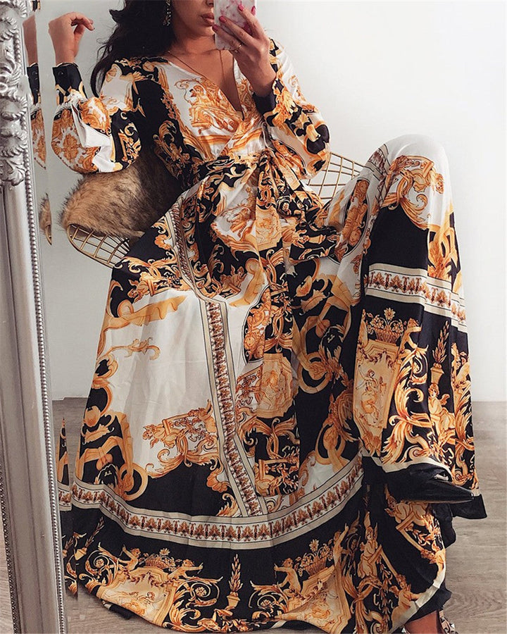 Luvik | Käännettävä mekko - Boho Naisten mekko halkiolla