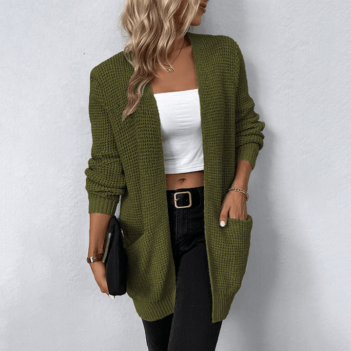 Luvik | Lang cardigan med lommer