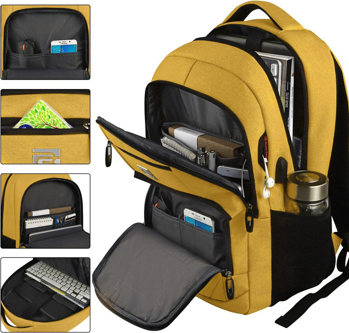 Slim anti-tyveri laptop ryggsekk med USB-ladeport | Luvikno