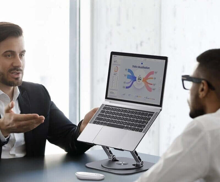 Luvikno | Elegance | Laptop- og nettbrettstativ 360° - justerbar - ergonomisk - moderne design