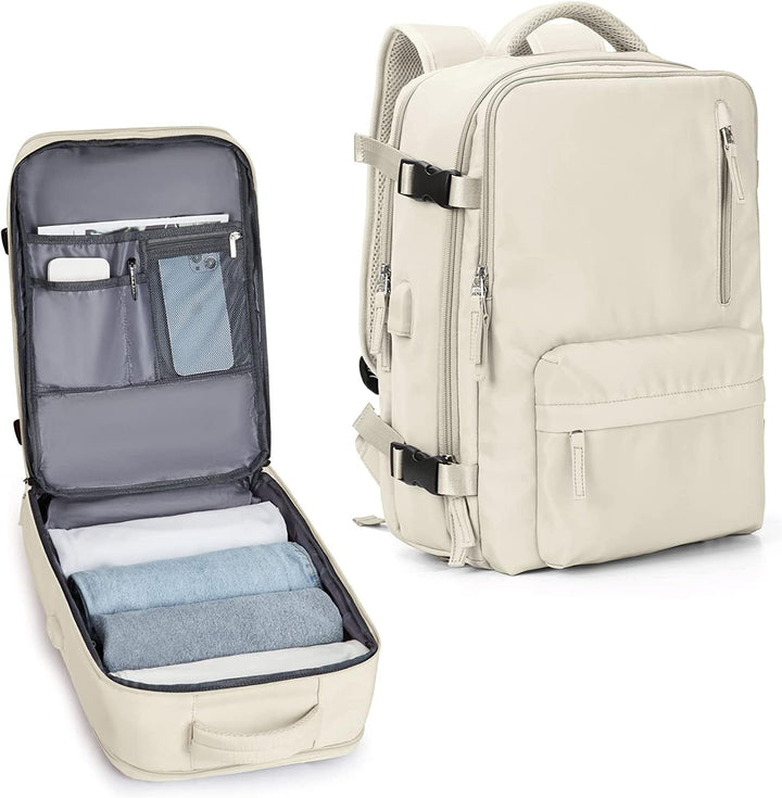 Vanntett reise ryggsekk med skopartisjon og USB-port – 14" bærbar PC passer | Luvikno