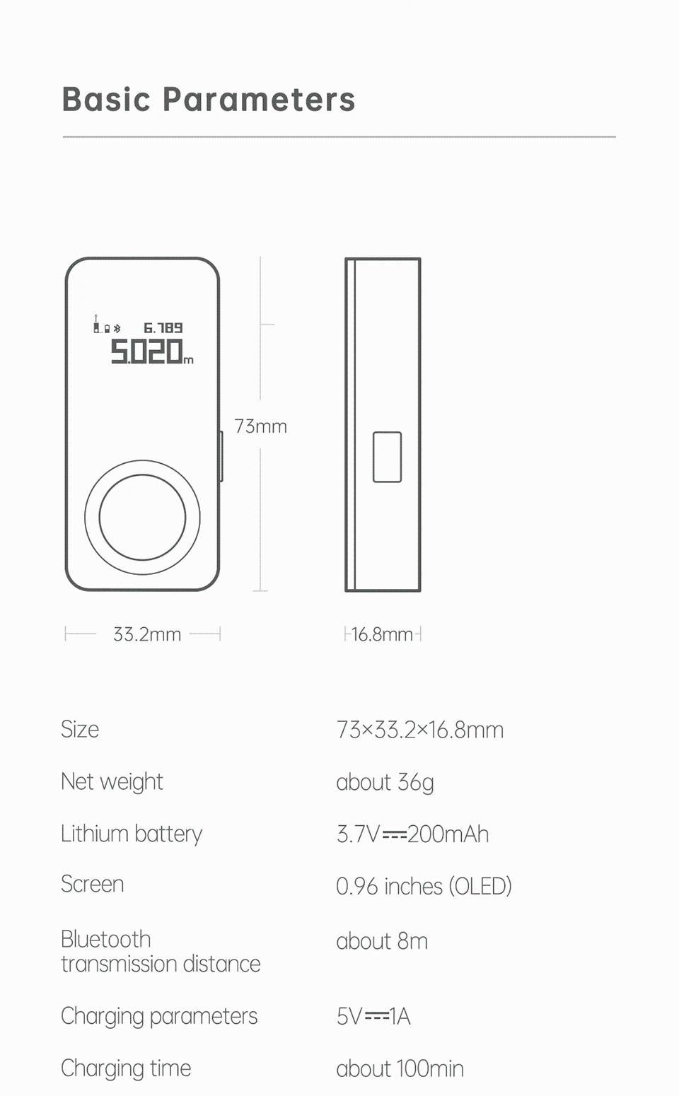 30M Digital Laser Tape Measure | Luvikno
