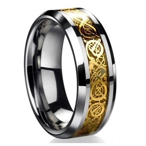 Dragon's Breath - Stål Viking Ring | Luvikno
