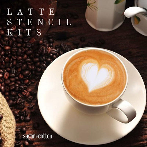 Latte Stencil Kit - 16 Deler Sett | Luvikno