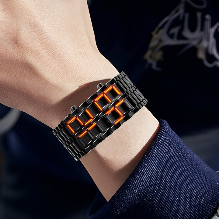 Lava Watch - Trendy LED Armbåndsur med Unik Design Luvikno
