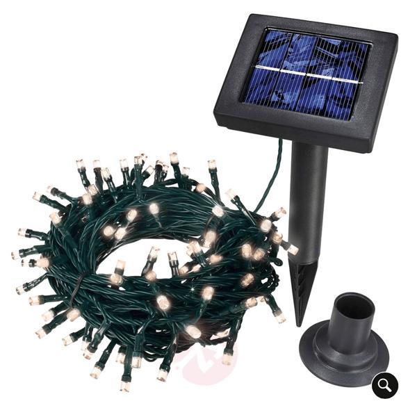 LED lyskastere solenergi med 100 LED (flere farger) - 9 meter | Luvikno