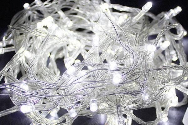LED lyskastere solenergi med 100 LED (flere farger) - 9 meter | Luvikno