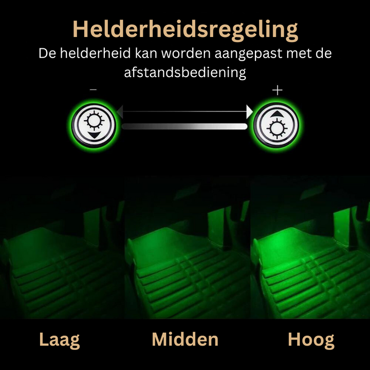 Luvikno | Atmosfærisk Bil LED Belysning - GlowRide