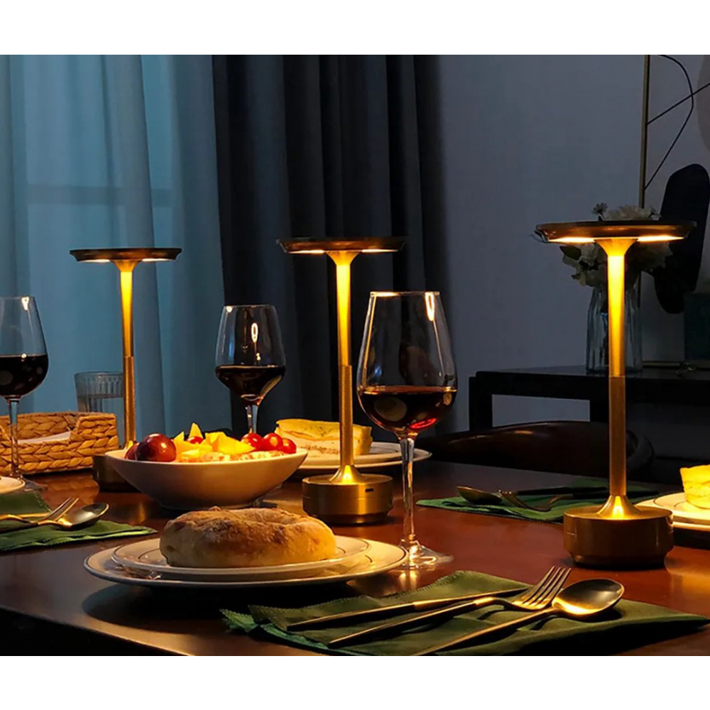 ClarityGlow Luxury Edition | Trådlamp LED Bordlampe | Luvikno