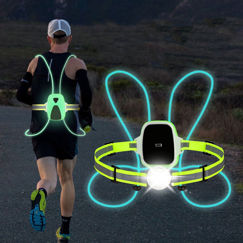 Luvikno | LED sikkerhetsvest for løpere – ReflectSafe Vår 2025 Utgave