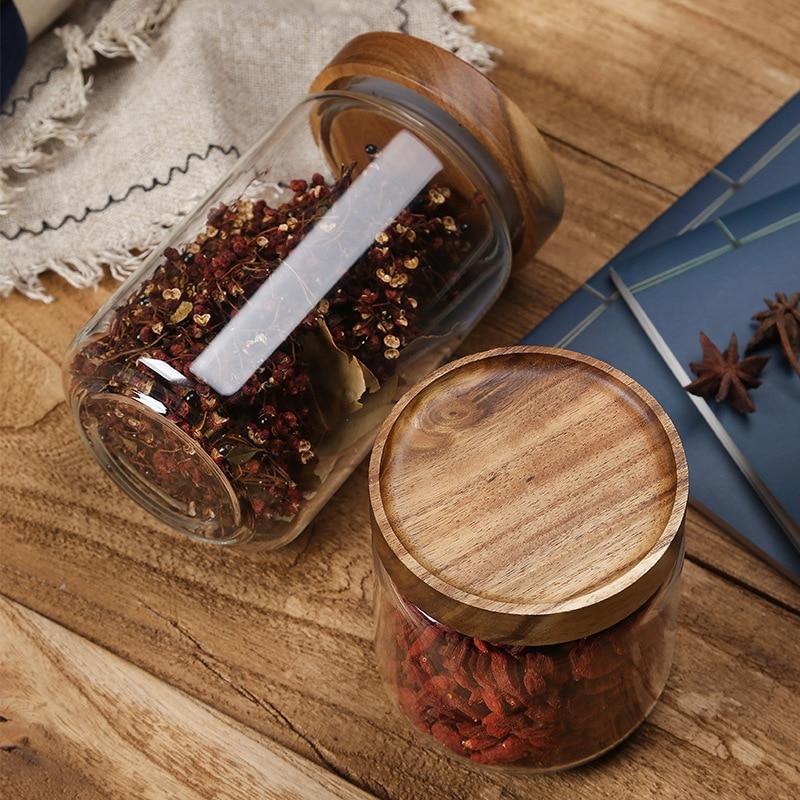 Lid Glass Storage Bottles | Luvikno
