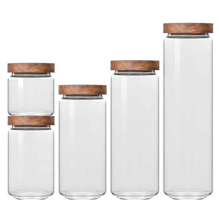 Lid Glass Storage Bottles | Luvikno