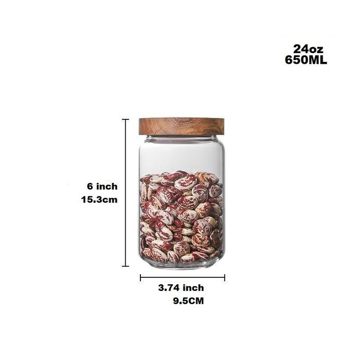 Lid Glass Storage Bottles | Luvikno