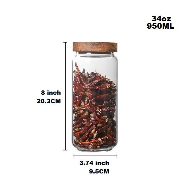 Lid Glass Storage Bottles | Luvikno
