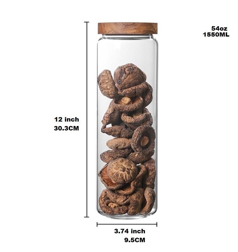 Lid Glass Storage Bottles | Luvikno