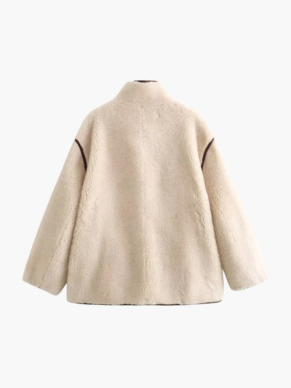 Luvik | Shearling Stand Collar Jacket