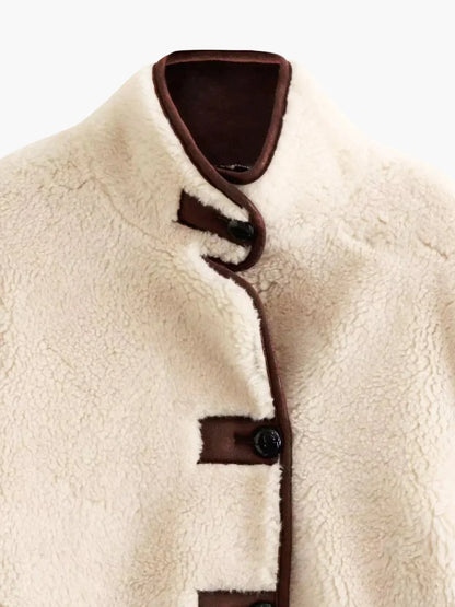 Luvik | Shearling Stand Collar Jacket