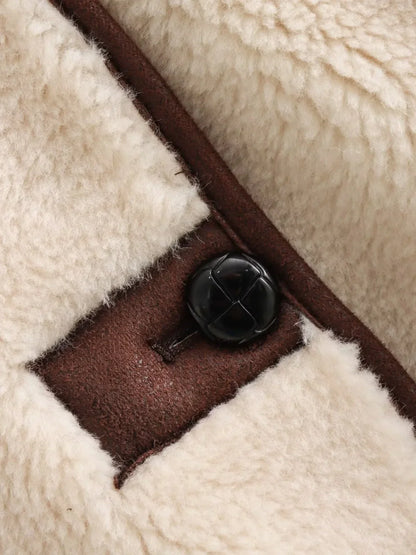 Luvik | Shearling Stand Collar Jacket