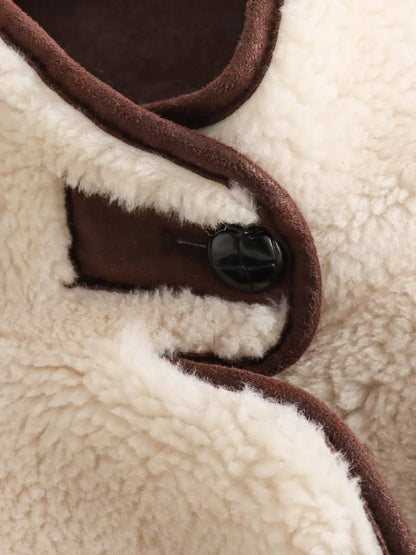 Luvik | Shearling Stand Collar Jacket